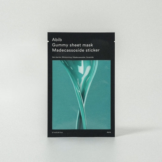 ABIB Gummy sheet mask Madecassoside sticker 27ml - LUUELA