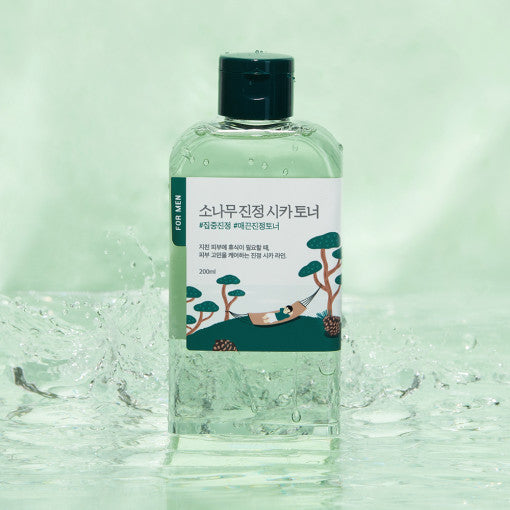 Round Lab For Men Pine Calming Cica Toner 200ml - LUUELA