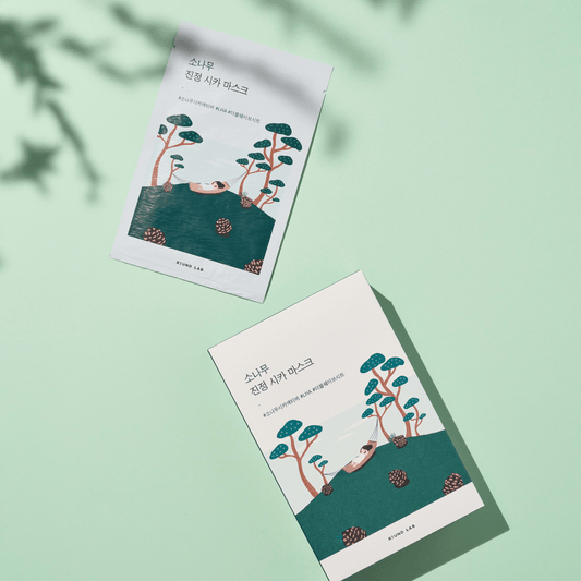 Round Lab Pine Calming Cica Sheet Mask 10pcs - LUUELA