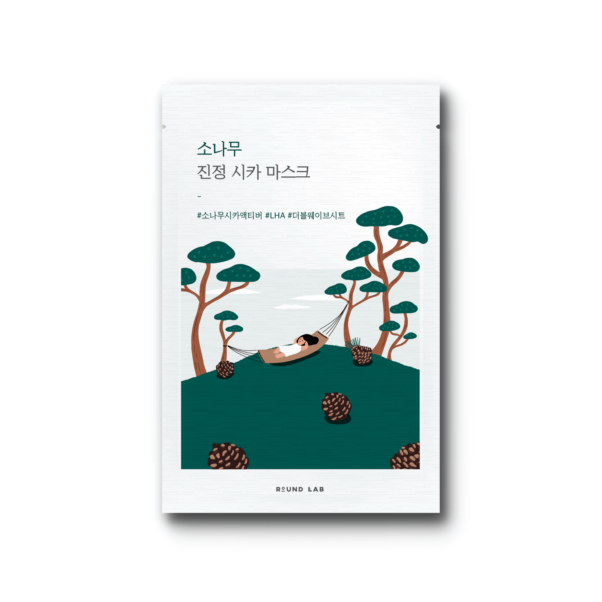 Round Lab Pine Calming Cica Sheet Mask 10pcs - LUUELA