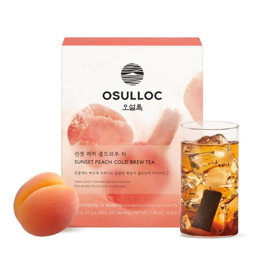 OSULLOC Sunset Peach Cold Brew Tea  (20ea) - LUUELA