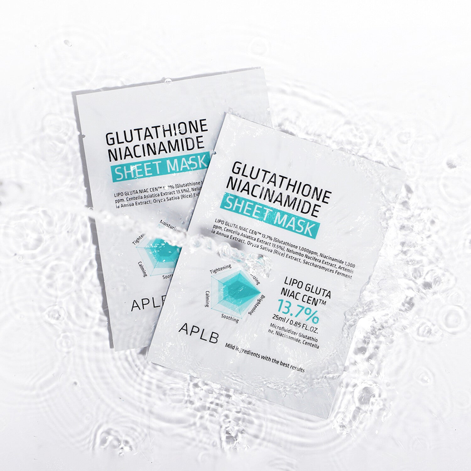 APLB Glutathioine Niacinamide Sheet Mask 25ml 10ea - LUUELA