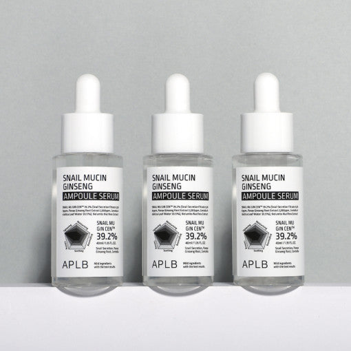 APLB Snail Mucin Ginseng Ampoule Serum 40ml - LUUELA