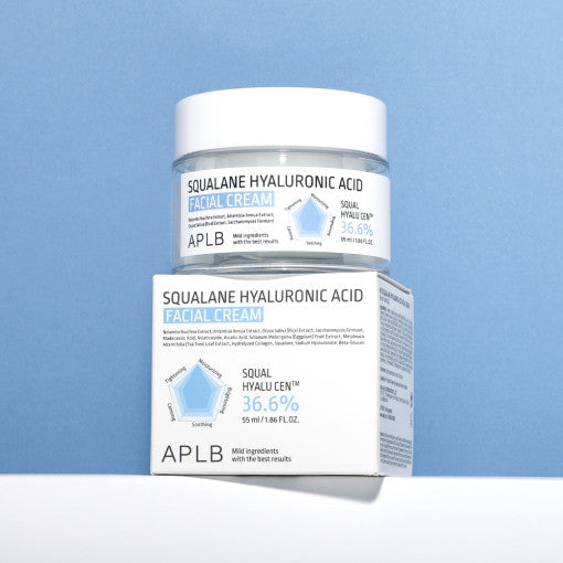 APLB Squalane Hyaluronic Acid Facial Cream 55ml - LUUELA