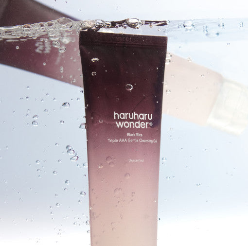 [haruharu wonder] Black Rice Triple AHA Gentle Cleansing Gel 100ml - LUUELA