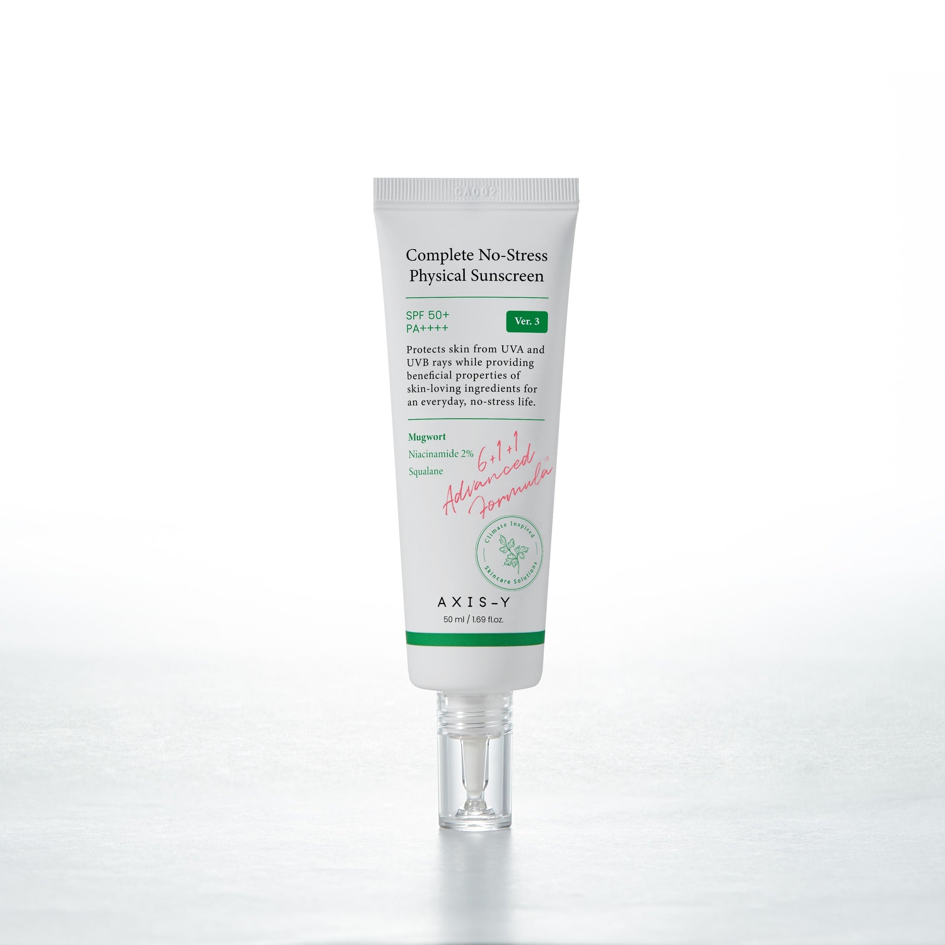 AXIS-Y Complete No-Stress Physical Sunscreen V.3 50ml - LUUELA