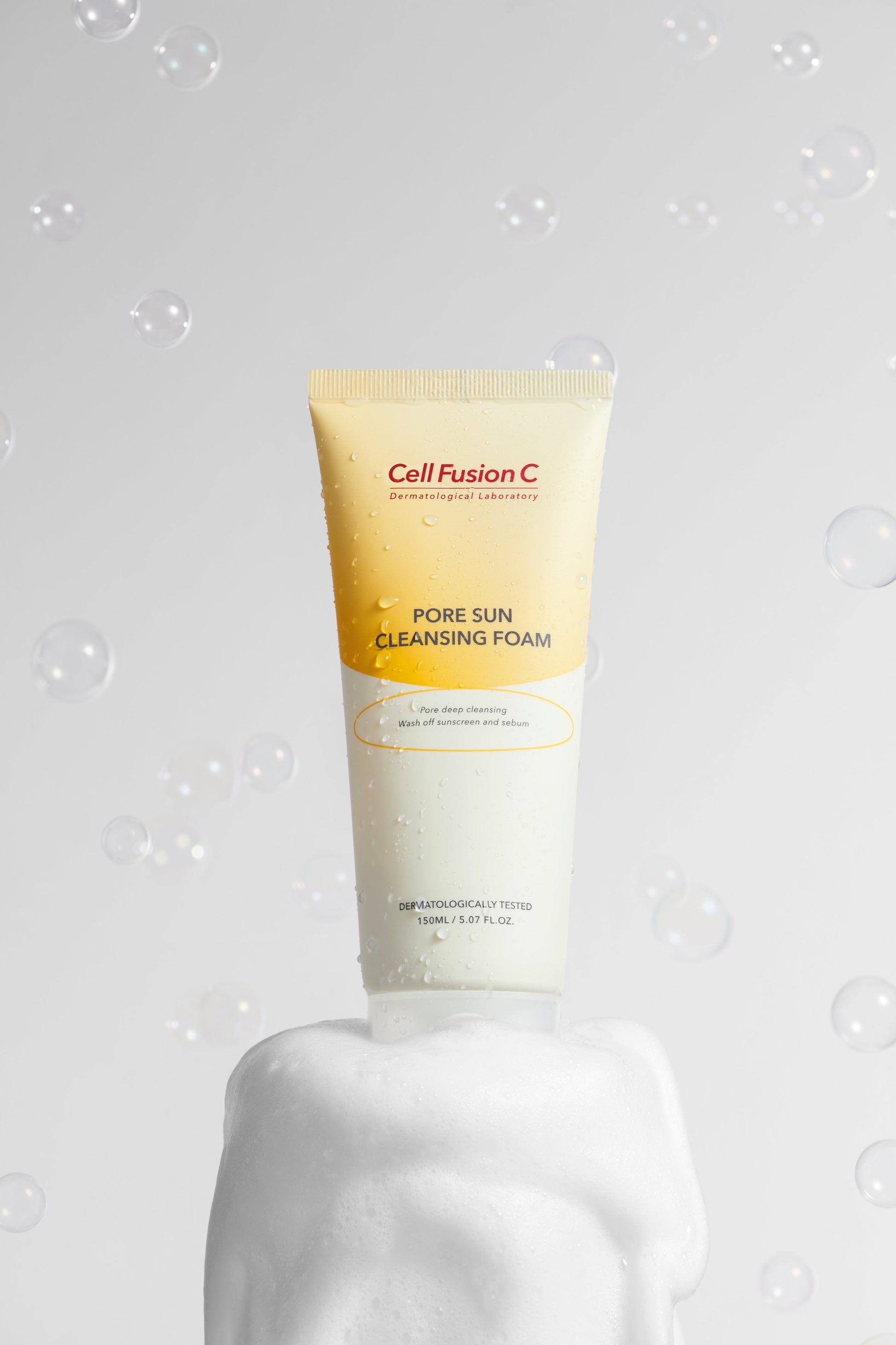 [Cell Fusion C] Pore Sun Cleansing Foam 150ml - LUUELA