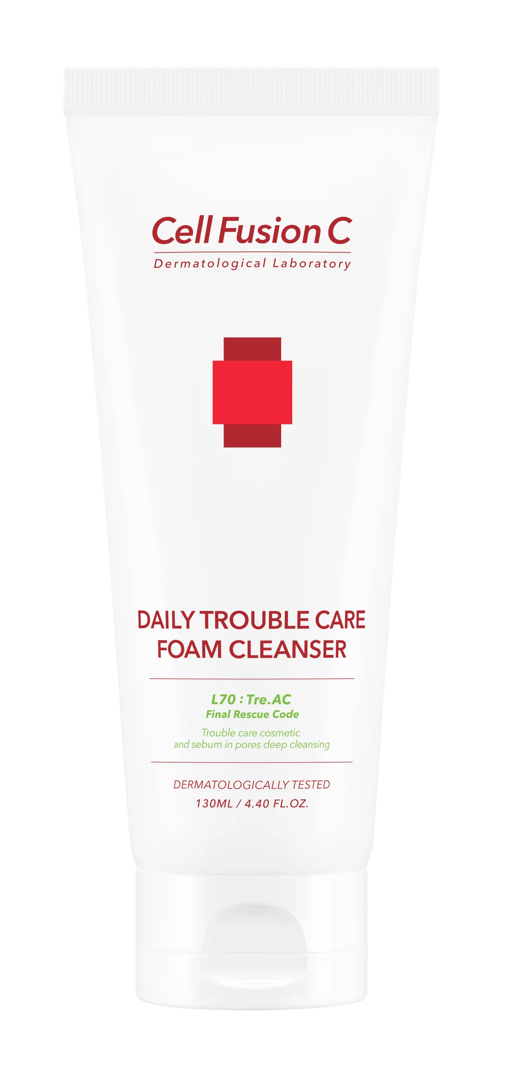 [Cell Fusion C] TRE.AC Daily Trouble Care Foam Cleanser 130ml - LUUELA