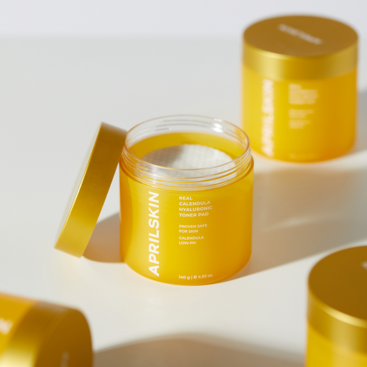 APRILSKIN Calendula PHA Hyaluronic Toner Pads 140g - LUUELA