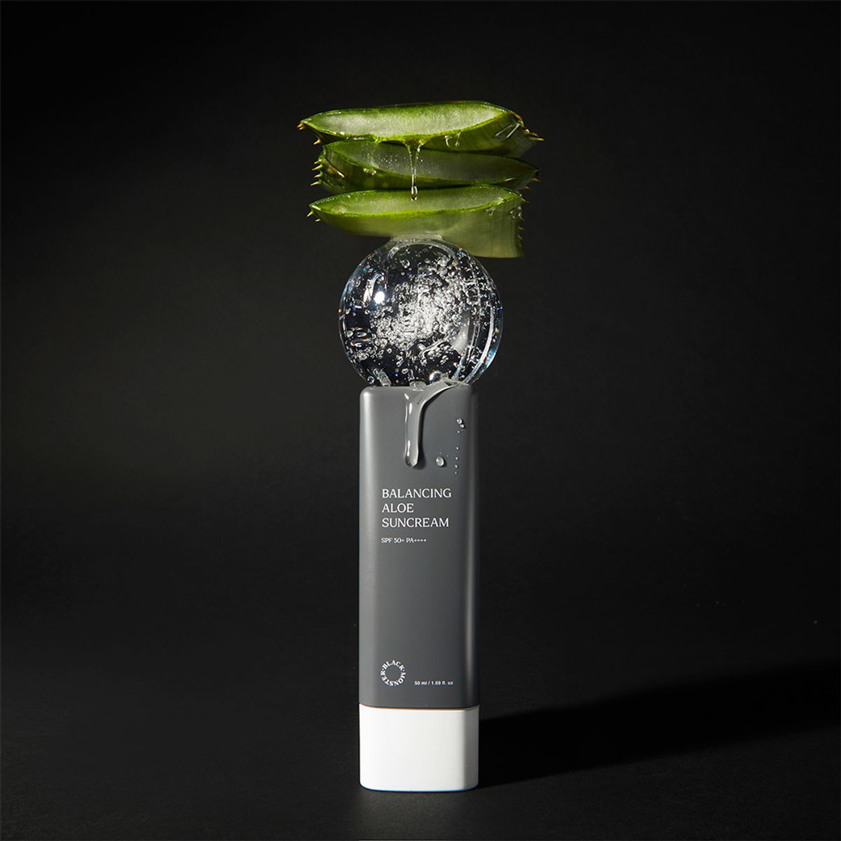 BLACK MONSTER Balancing Aloe Sun Cream 50ml - LUUELA