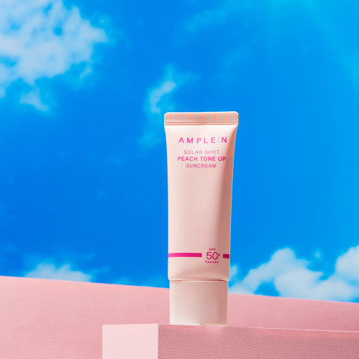 AMPLE:N Solar Shot Peach Tone Up Suncream 40ml - LUUELA