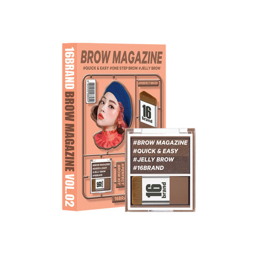 16BRAND 16 Brow Magazine Eyebrow (3colors) - LUUELA