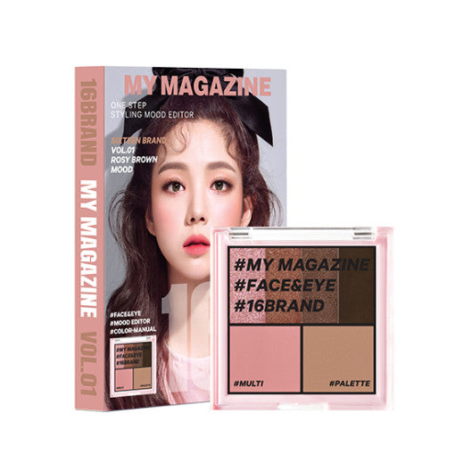 16BRAND My Magazine Shadow Palette 7.5g (10colors) - LUUELA