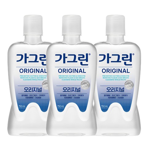 Gagreen Original Mouthwash 750mlX3ea - LUUELA