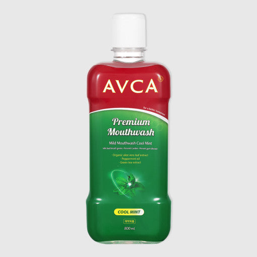 AVCA Mild Mouthwash Cool Mint 800ml - LUUELA