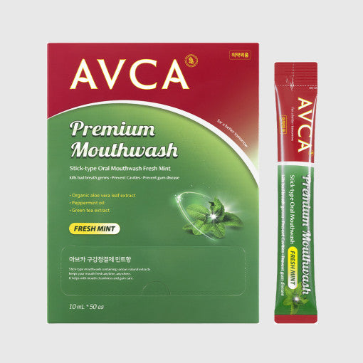 AVCA Stick-Type Oral Mouthwash Fresh Mint 10ml X 50ea - LUUELA