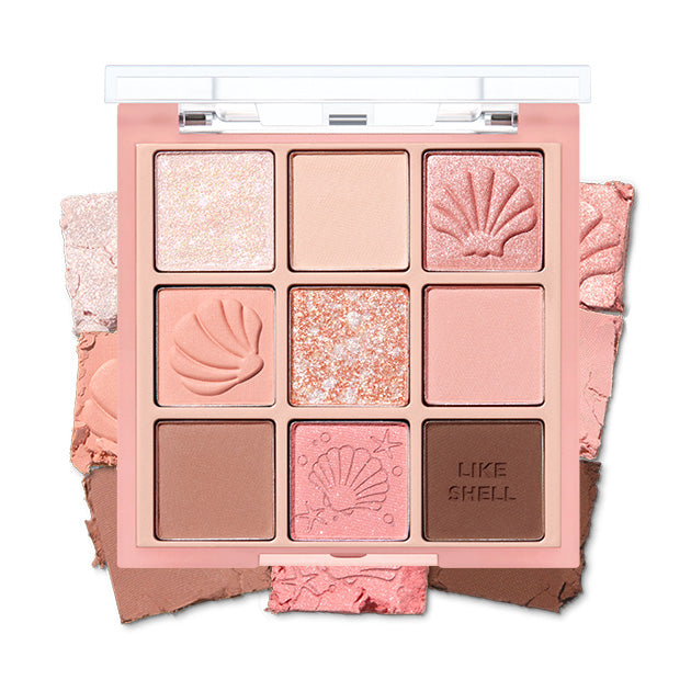 [HOLIKA HOLIKA] My Fave Mood Eye Palette 8g #SHELL ON THE BEACH - LUUELA