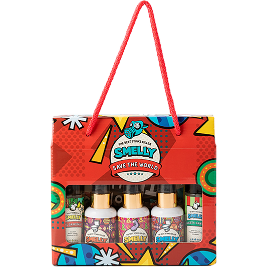 SMELLY Toilet Spray Gift Box SET (RED) - LUUELA