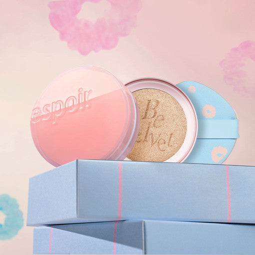 espoir PRO TAILOR BE VELVET COVER CUSHION NEW CLASS CHERRY BLOSSOM EDITION SPF34 PA++ 13g+13g(Rifill) - LUUELA