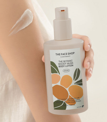 THE FACE SHOP The Botanic Woody Musk Body Lotion 350ml - LUUELA