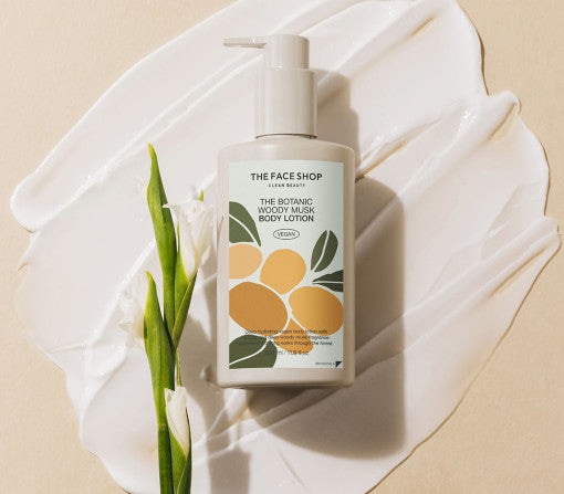 THE FACE SHOP The Botanic Woody Musk Body Lotion 350ml - LUUELA