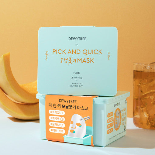 DEWYTREE PICK & QUICK De-Puff Morning Mask 30ea - LUUELA