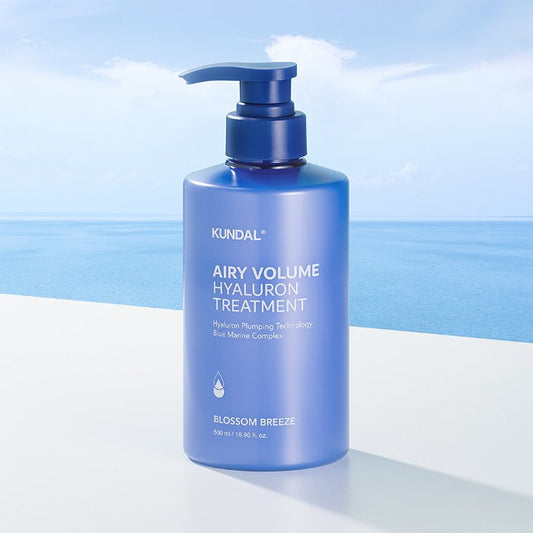 KUNDAL AIRY VOLUME HYALURON TREATMENT 500ml #BLOSSOM BREEZE - LUUELA