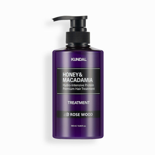 KUNDAL HONEY & MACADAΜΙΑ Hydro-Intensive Protein Premium Hair Treatment 500ml #ROSE WOOD - LUUELA