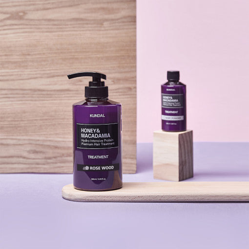 KUNDAL HONEY & MACADAΜΙΑ Hydro-Intensive Protein Premium Hair Treatment 500ml #ROSE WOOD - LUUELA