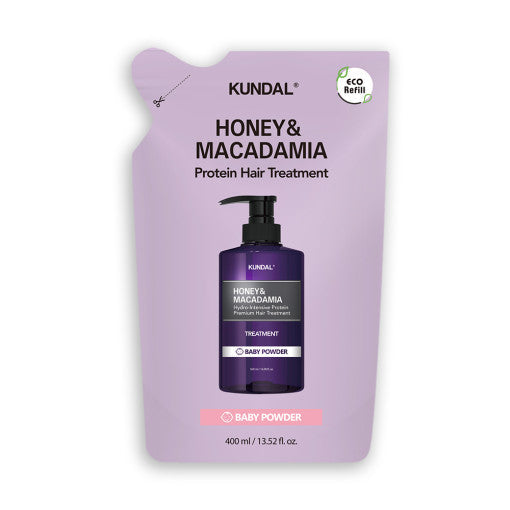 KUNDAL HONEY & MACADAΜΙΑ Protein Hair Treatment (Refill) 400ml #BARY POWDER - LUUELA