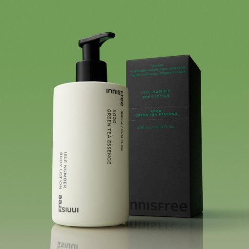Innisfree Isle Number Body Lotion 300ml #Green Tea Essence - LUUELA