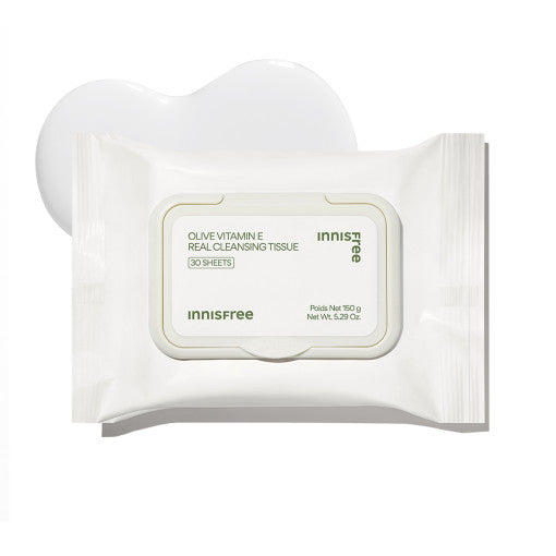 innisfree Olive Vitamin E Real Cleansing Tissue 150g (30ea) - LUUELA