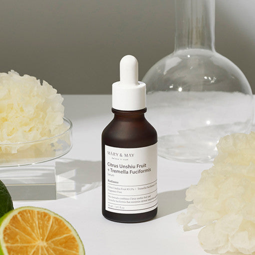 [MARY & MAY] Citrus Unshiu+Tremella Fuciformis Serum 30ml - LUUELA