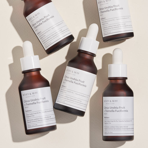 [MARY & MAY] Citrus Unshiu+Tremella Fuciformis Serum 30ml - LUUELA