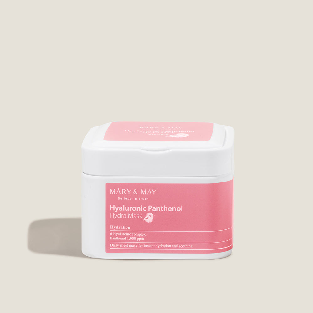 [MARY & MAY] Hyaluronic Panthenol Hydra Mask 400g (30ea) - LUUELA