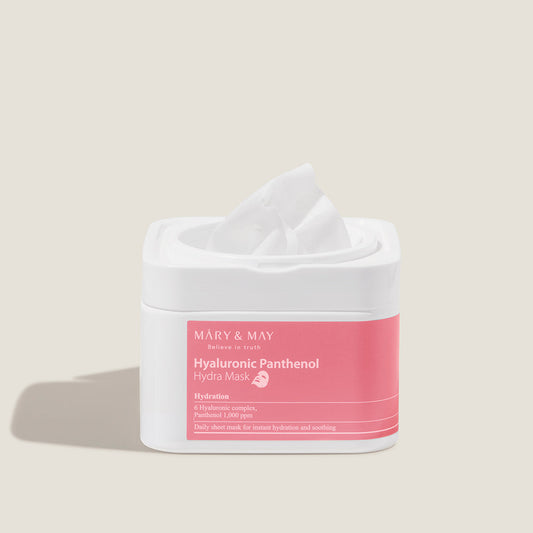 [MARY & MAY] Hyaluronic Panthenol Hydra Mask 400g (30ea) - LUUELA