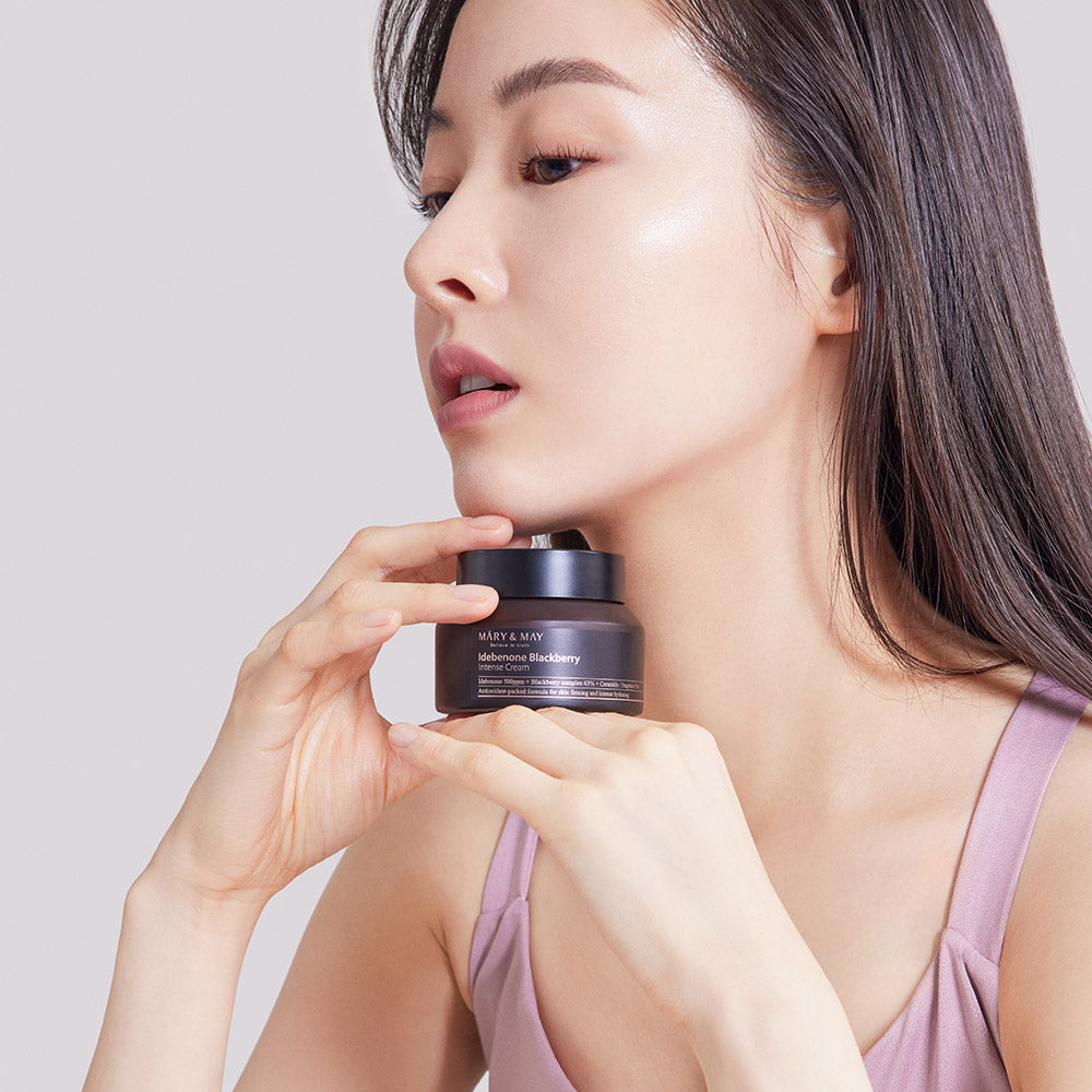 [MARY & MAY] Idebenone + Blackberry Complex Intense Cream 70g - LUUELA