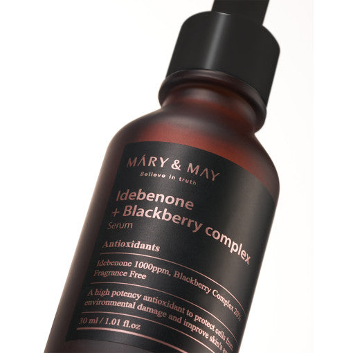 [MARY & MAY] Idebenone + Blackberry Complex Serum 30ml - LUUELA