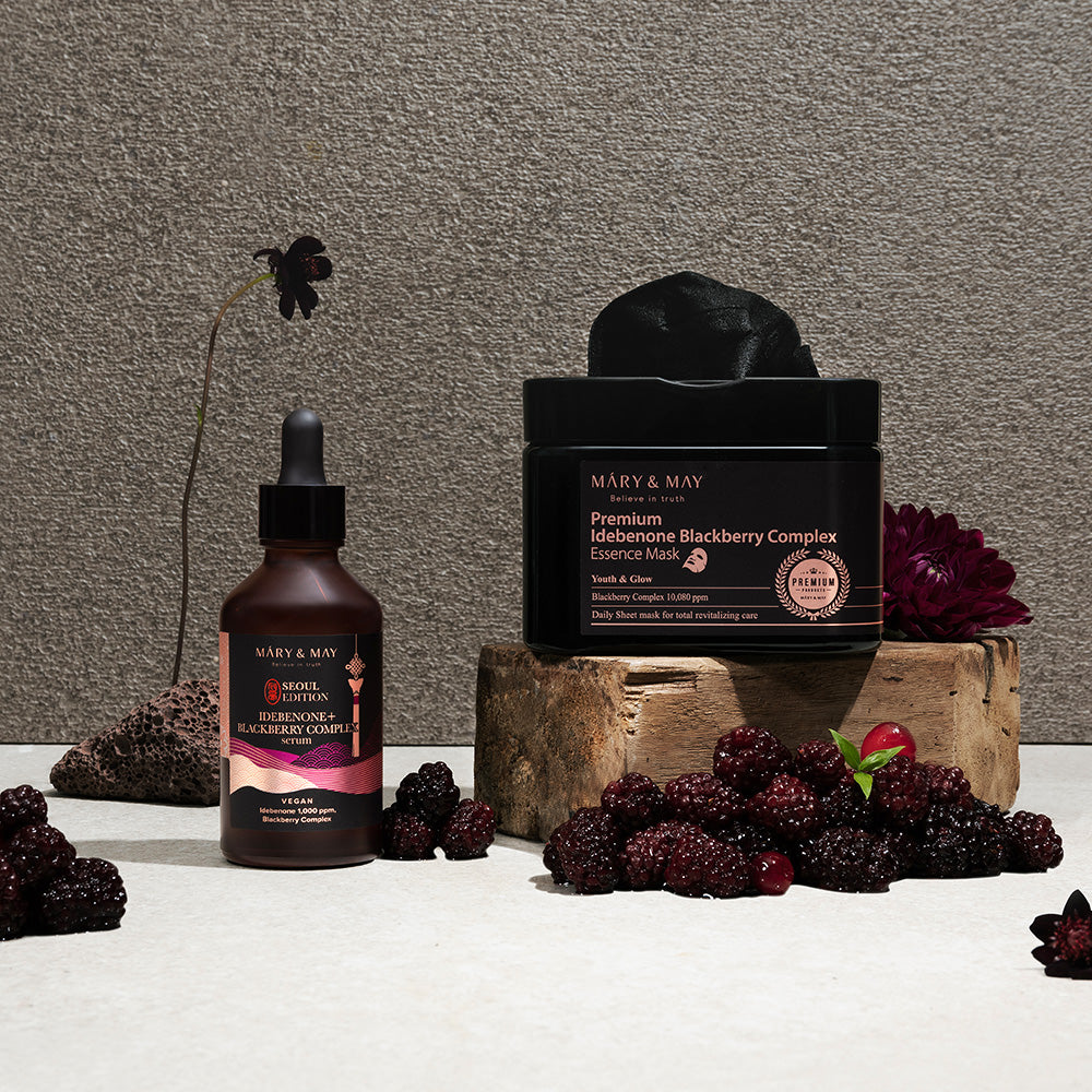[MARY & MAY] Idebenone + Blackberry Complex Serum 80ml - LUUELA