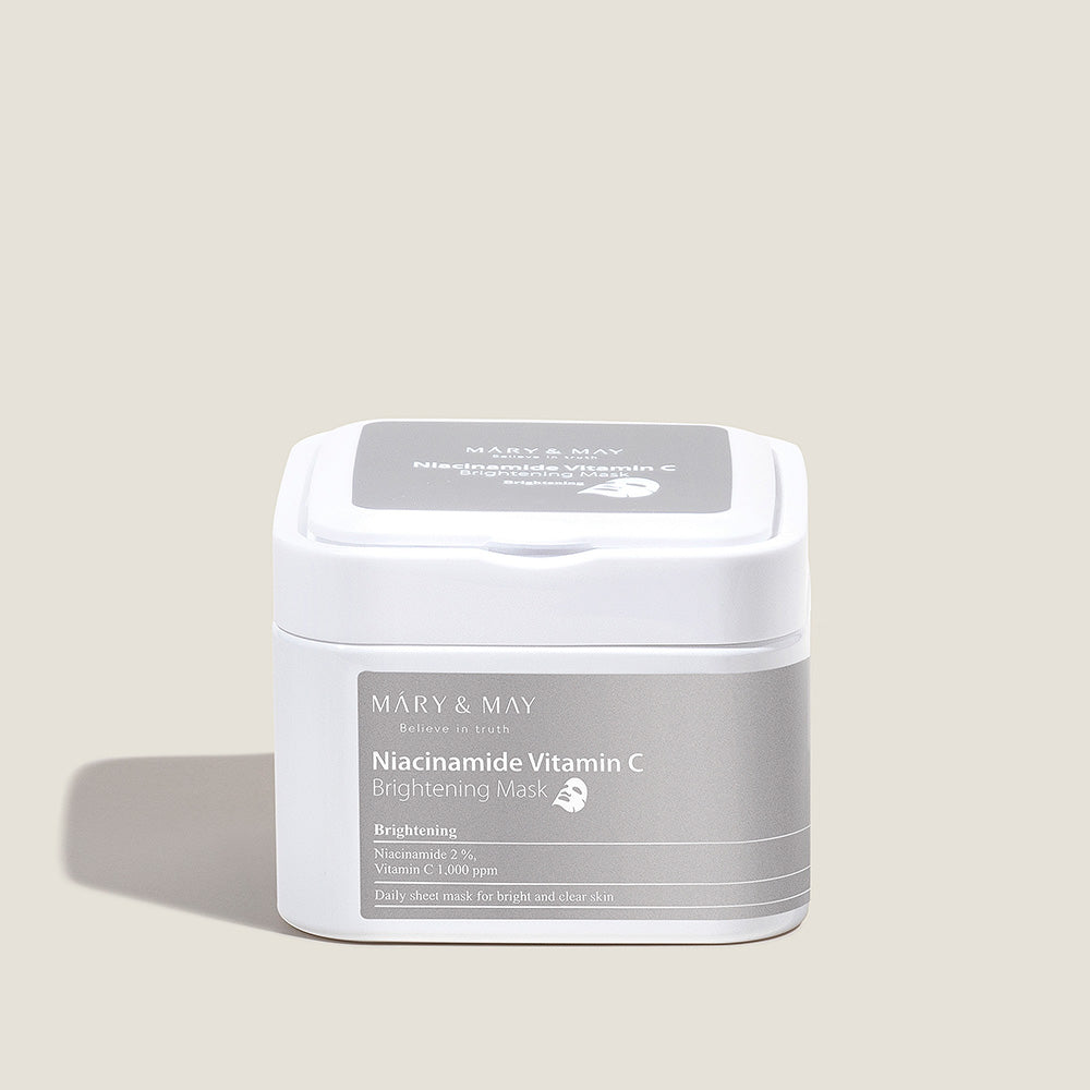 [MARY & MAY] Niacinamide Vitamin C Brightening Mask 400g (30ea) - LUUELA