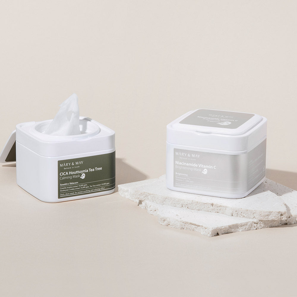 [MARY & MAY] Niacinamide Vitamin C Brightening Mask 400g (30ea) - LUUELA