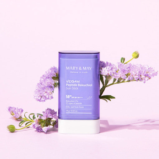 [MARY & MAY] Peptide Bakuchiol Sun Stick SPF50+ PA++++ 18g - LUUELA