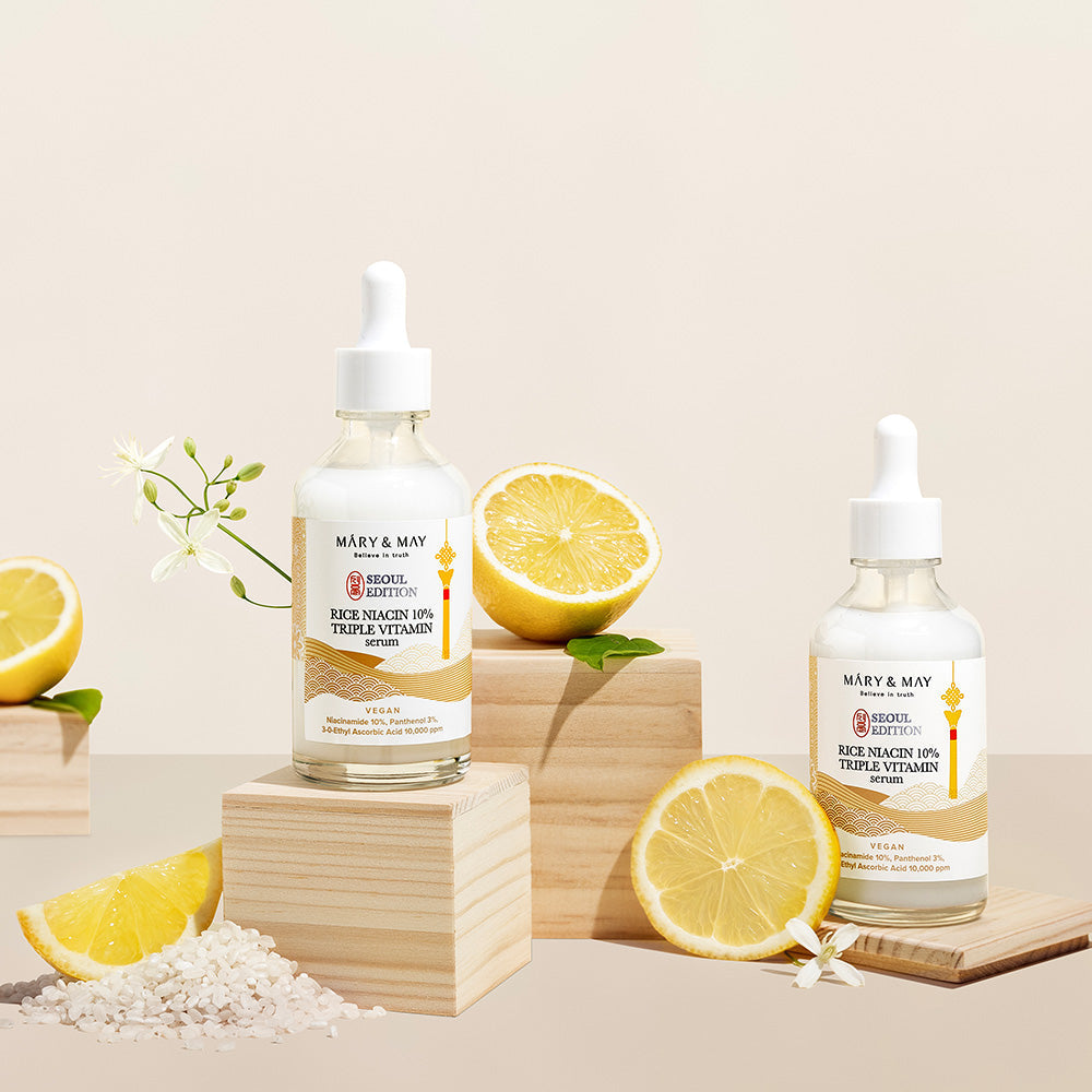 [MARY & MAY] Rice Niacin 10% Triple Vitamin Serum 80ml - LUUELA