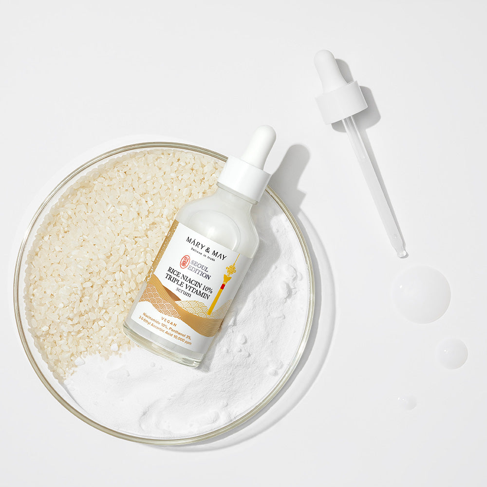 [MARY & MAY] Rice Niacin 10% Triple Vitamin Serum 80ml - LUUELA