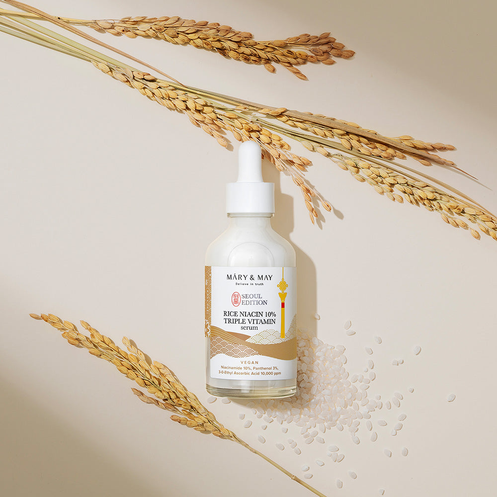[MARY & MAY] Rice Niacin 10% Triple Vitamin Serum 80ml - LUUELA