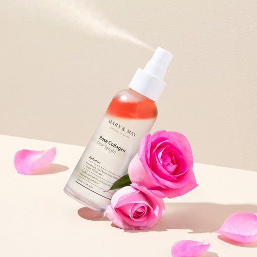 [MARY & MAY] Rose Collagen Mist Serum 100ml - LUUELA