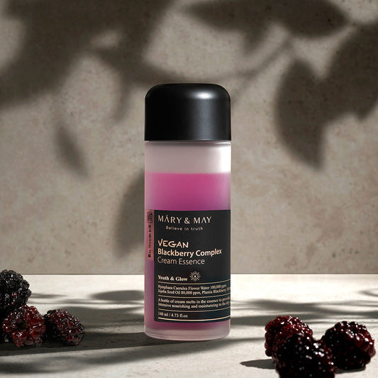 [MARY & MAY] Vegan Blackberry Complex Cream Essence 140ml - LUUELA