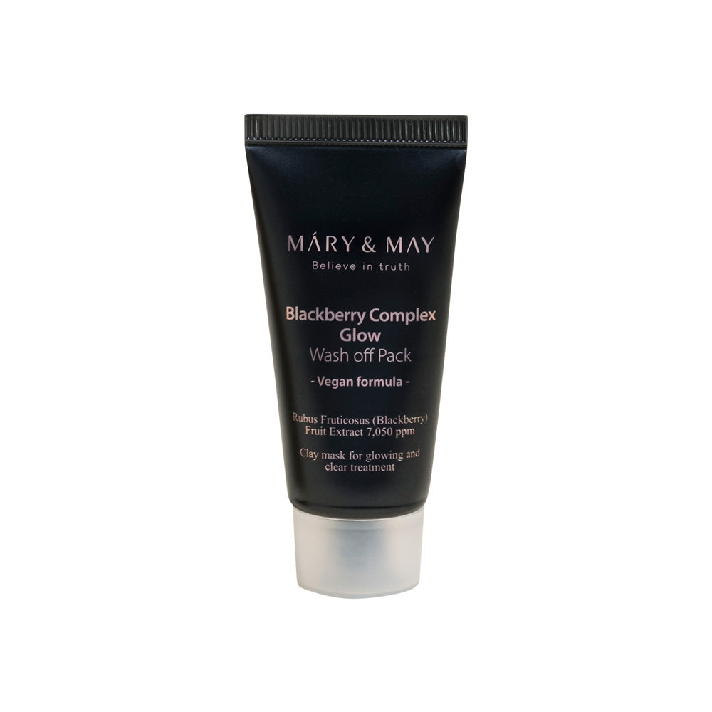 [MARY & MAY] Vegan Blackberry Complex Glow Wash off Pack 30g - LUUELA