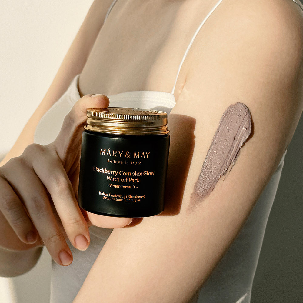 [MARY & MAY] Vegan Blackberry Complex Glow Washoff Pack 125g - LUUELA