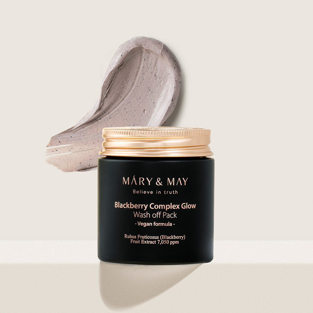 [MARY & MAY] Vegan Blackberry Complex Glow Washoff Pack 125g - LUUELA